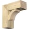 Ekena Millwork Imperial Block Rough Sawn Bracket w/ Offset Brace, Douglas Fir, 8"W x 20"D x 20"H BKT0806X20X20IMP05RDF - alternate 1